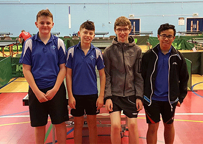 PCSA Table Tennis Team Reach Regional Final
